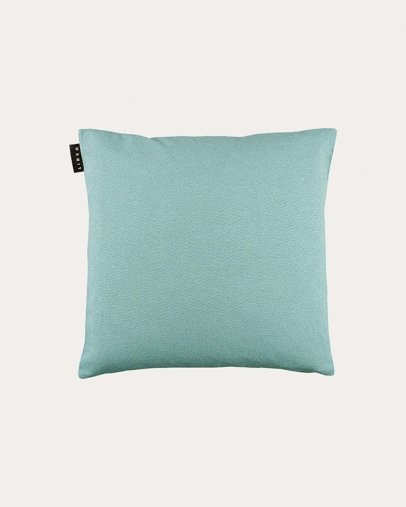 Product image dusty turquoise PEPPER cushion cover made of soft cotton from LINUM DESIGN. Easy to wash and durable for generations. Size 40x40 cm.