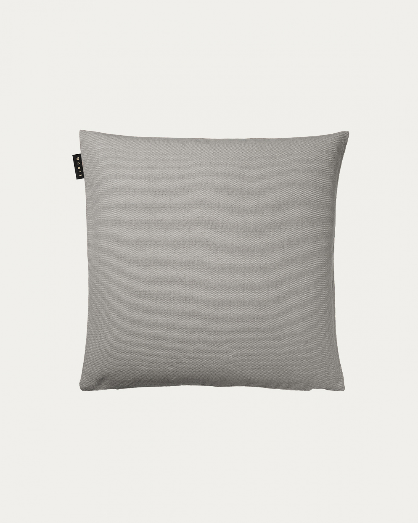 Produktbild hellgrau PEPPER Kissenhülle aus weicher Baumwolle von LINUM DESIGN. Einfach zu waschen und langlebig für Generationen. Größe 40x40 cm.
