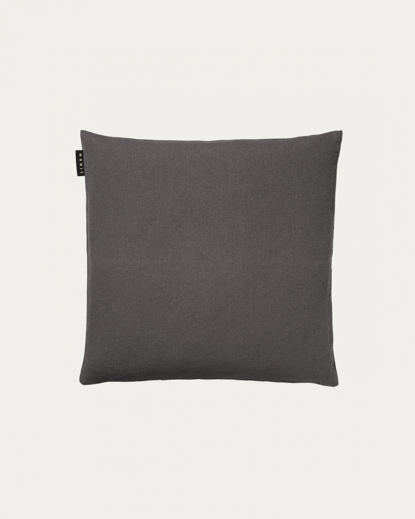 Product image granite grey PEPPER cushion cover made of soft cotton from LINUM DESIGN. Easy to wash and durable for generations. Size 40x40 cm.