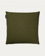 PEPPER Housse de coussin 50 x 50 cm Vert olive foncé