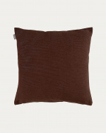 PEPPER Housse de coussin 50 x 50 cm Marron foncé