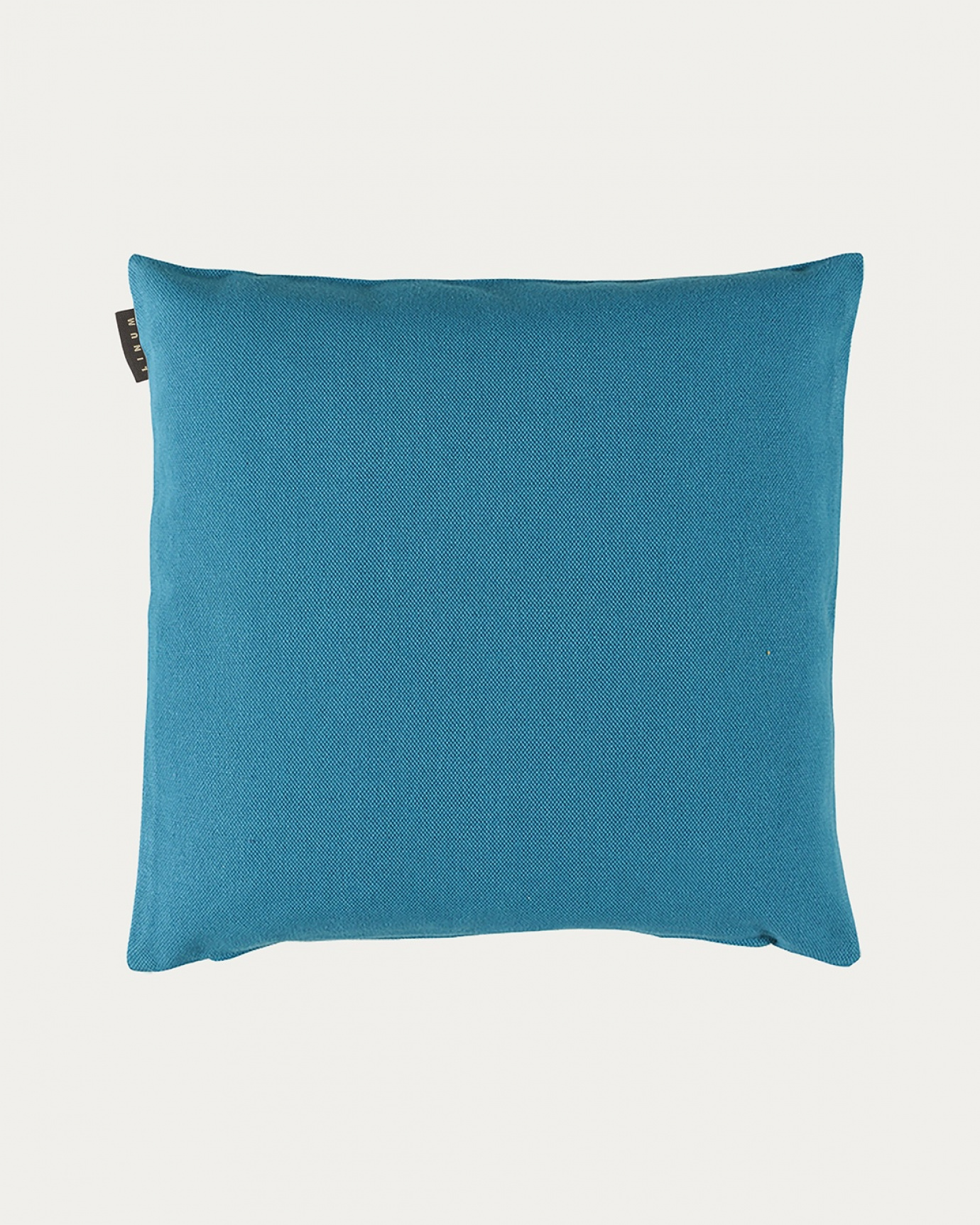Product image aqua turquoise PEPPER cushion cover made of soft cotton from LINUM DESIGN. Easy to wash and durable for generations. Size 50x50 cm.