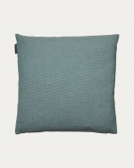 PEPPER Housse de coussin 50 x 50 cm Gris foncé turquoise