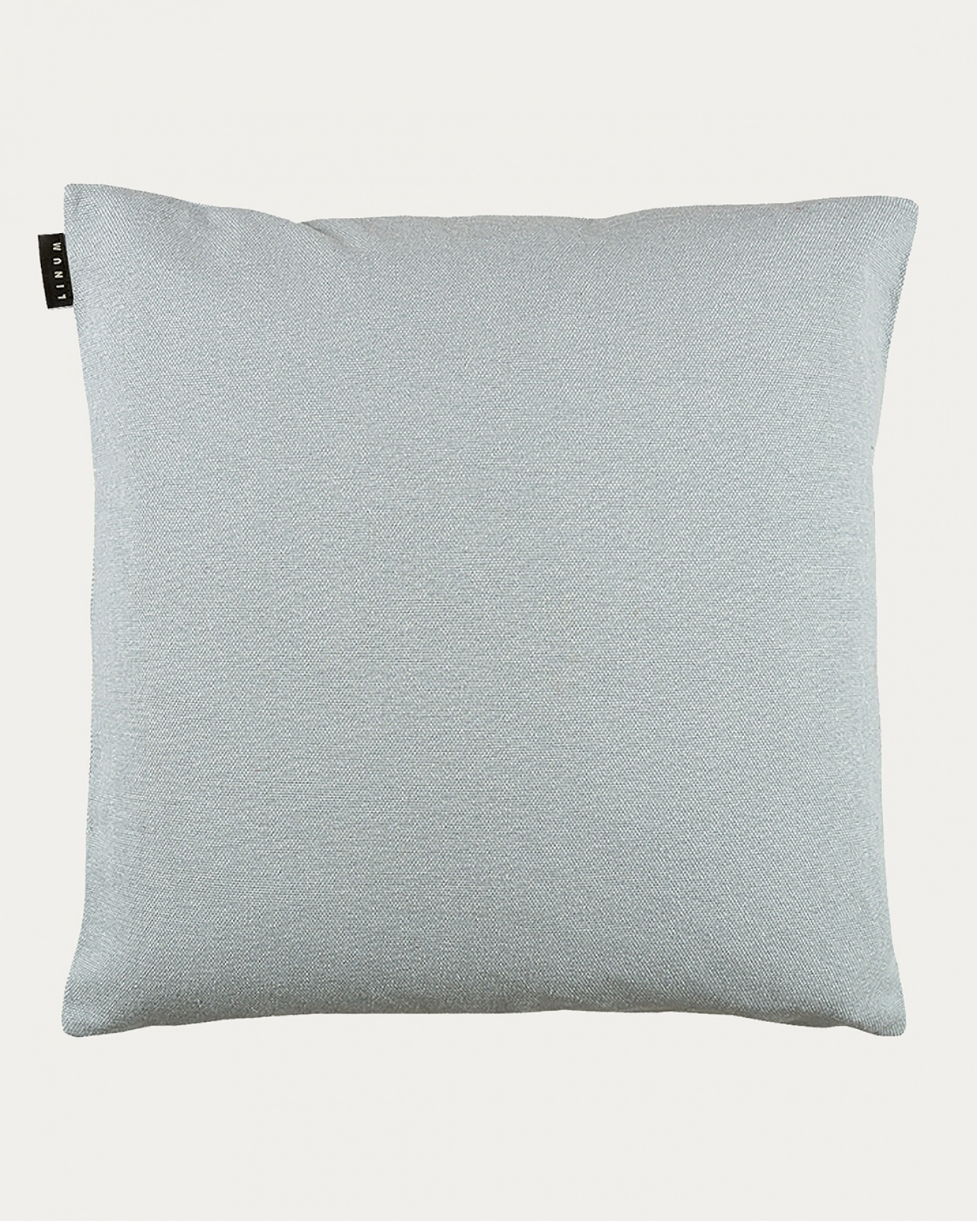 Product image light grey blue PEPPER cushion cover made of soft cotton from LINUM DESIGN. Easy to wash and durable for generations. Size 60x60 cm.