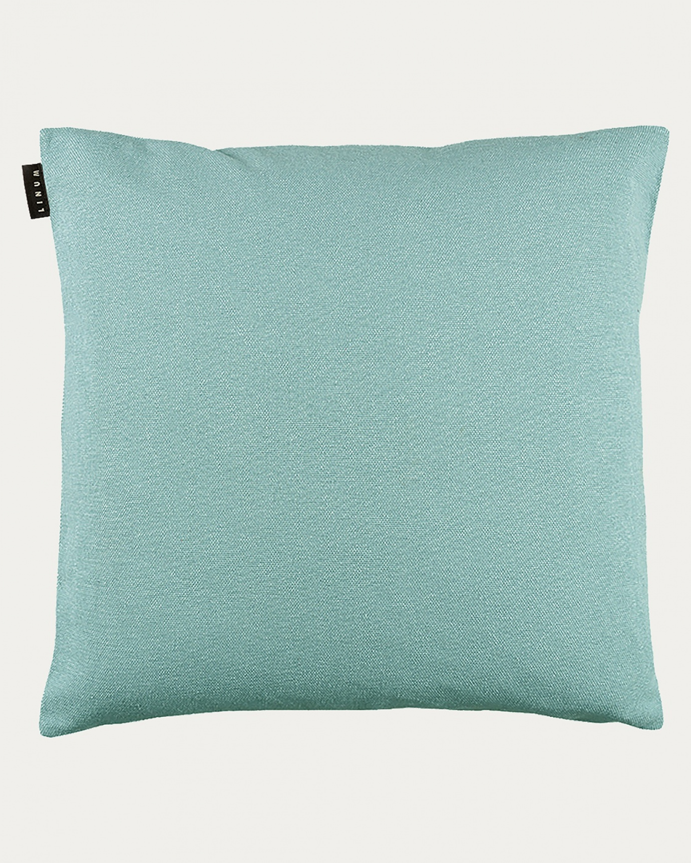 Product image dusty turquoise PEPPER cushion cover made of soft cotton from LINUM DESIGN. Easy to wash and durable for generations. Size 60x60 cm.
