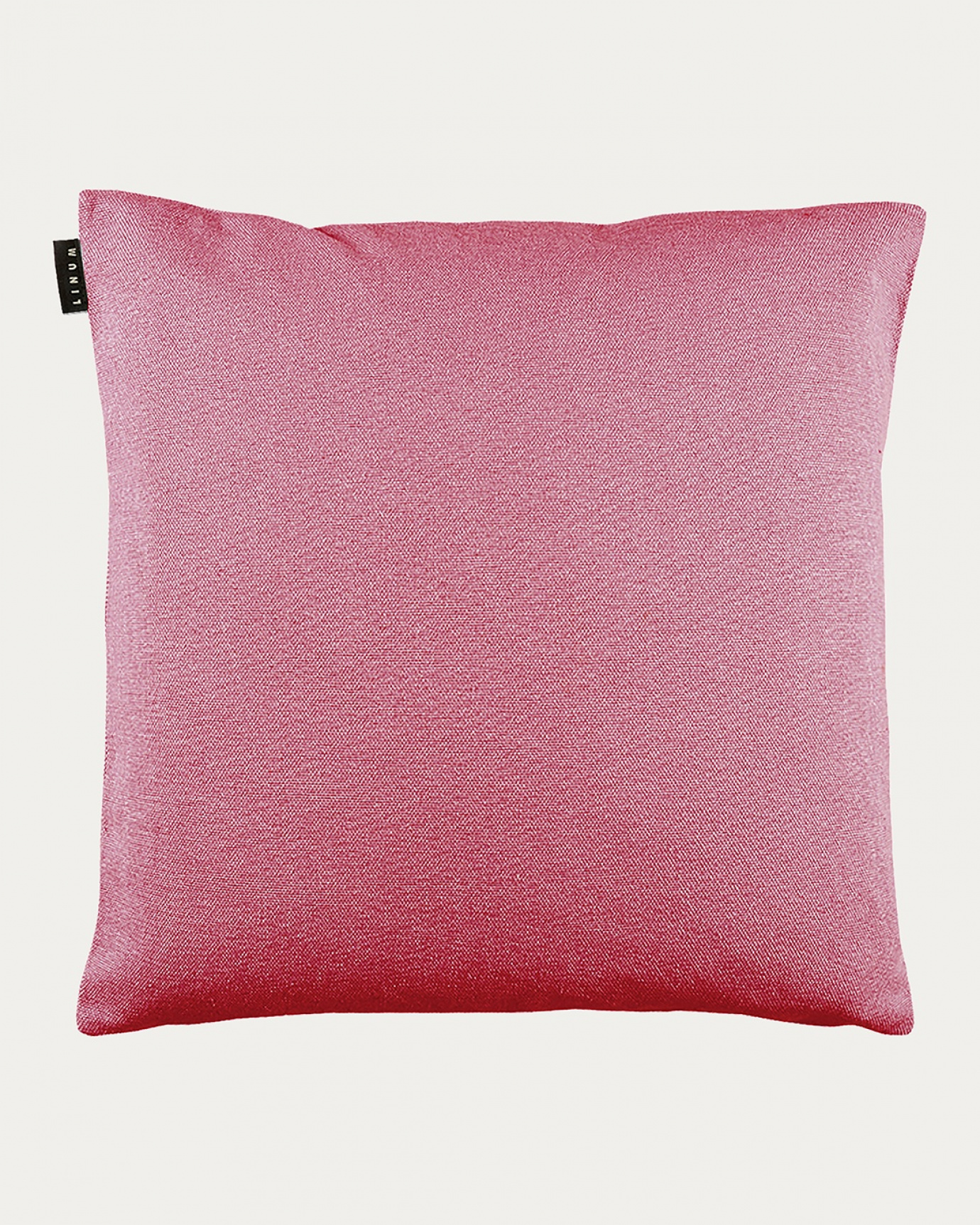 Product image cerise red PEPPER cushion cover made of soft cotton from LINUM DESIGN. Easy to wash and durable for generations. Size 60x60 cm.