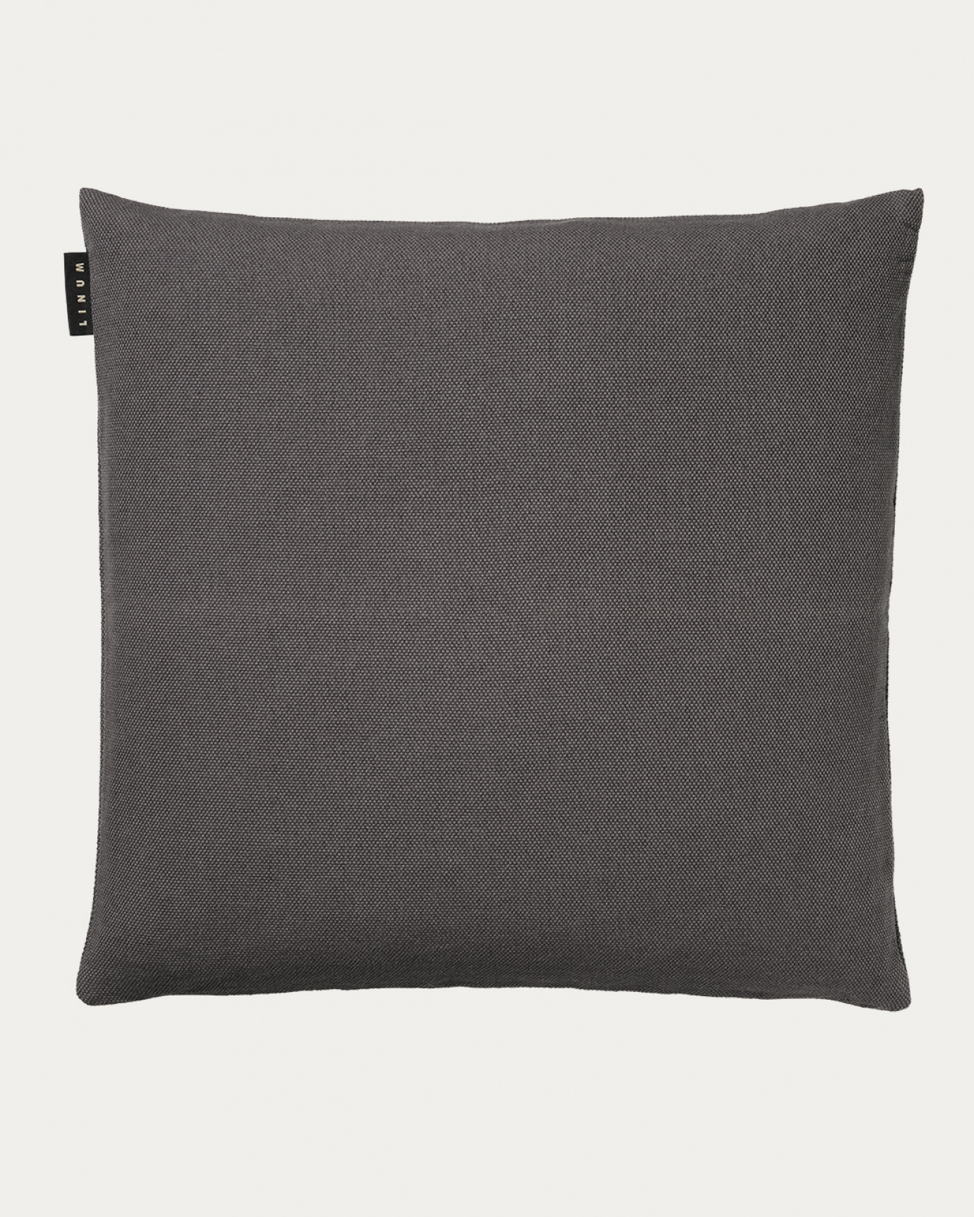 Product image granite grey PEPPER cushion cover made of soft cotton from LINUM DESIGN. Easy to wash and durable for generations. Size 60x60 cm.