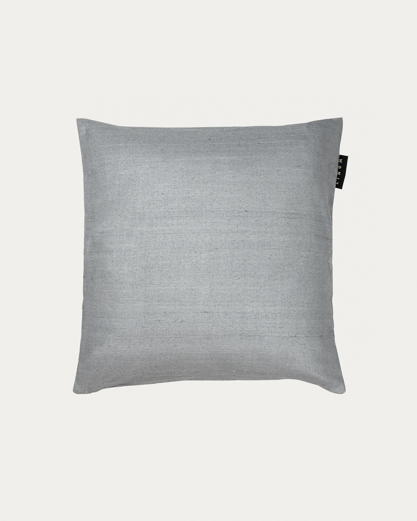 Product image light stone grey SETA cushion cover made of 100% raw silk that gives a nice lustre from LINUM DESIGN. Size 40x40 cm.