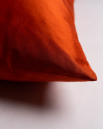 SILK Housse de coussin 40 x 40 cm Orange rouillé