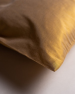 SILK Housse de coussin 40 x 40 cm Jaune paille