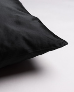 SILK Housse de coussin 40 x 40 cm Noir