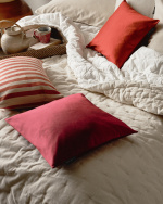 SILK Cushion cover 50x50 cm Rusty orange