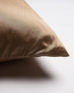 SILK Cushion cover 50x50 cm Smoke brown