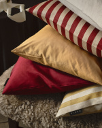 SILK Cushion cover 50x50 cm Pale wine red