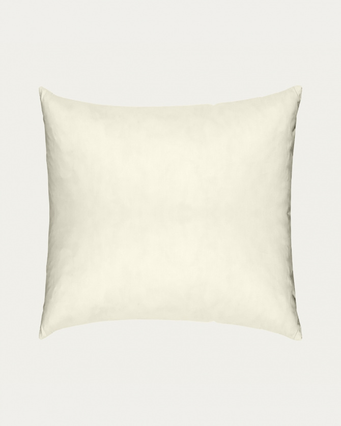 FEATHER cushion insert in cotton beige size 50x50 cm