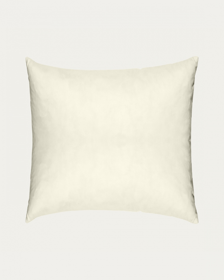 FEATHER cushion insert in cotton beige size 50x50 cm